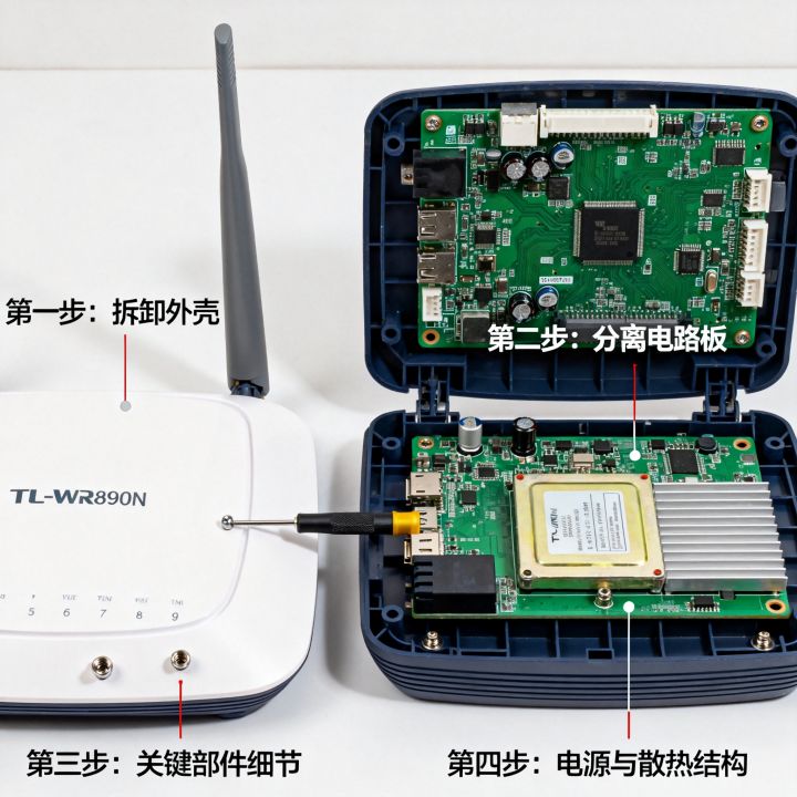 TL-WR890N路由器怎么拆解，内部结构如何，拆机教程详解