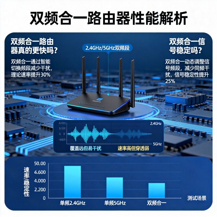 双频合一路由器真的更快吗？双频合一信号稳定吗