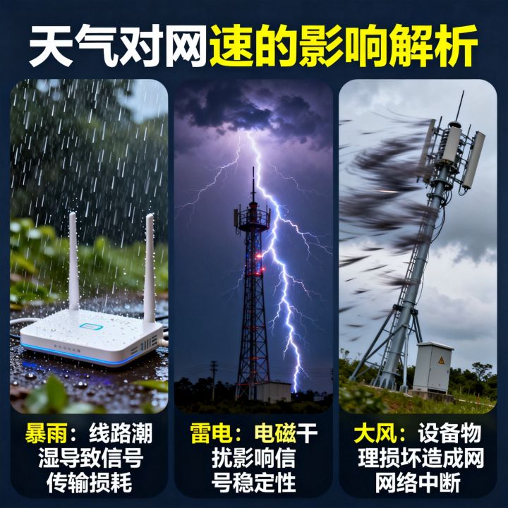 天气不好影响网速吗