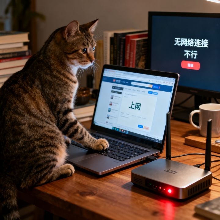 猫可以上网路由器不行