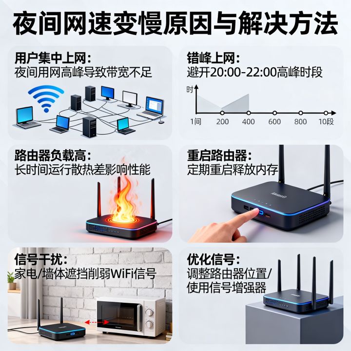 夜间网速变慢怎么解决,为什么晚上上网卡顿? 夜间网速变慢怎么解决,为什么晚上上网卡顿?
