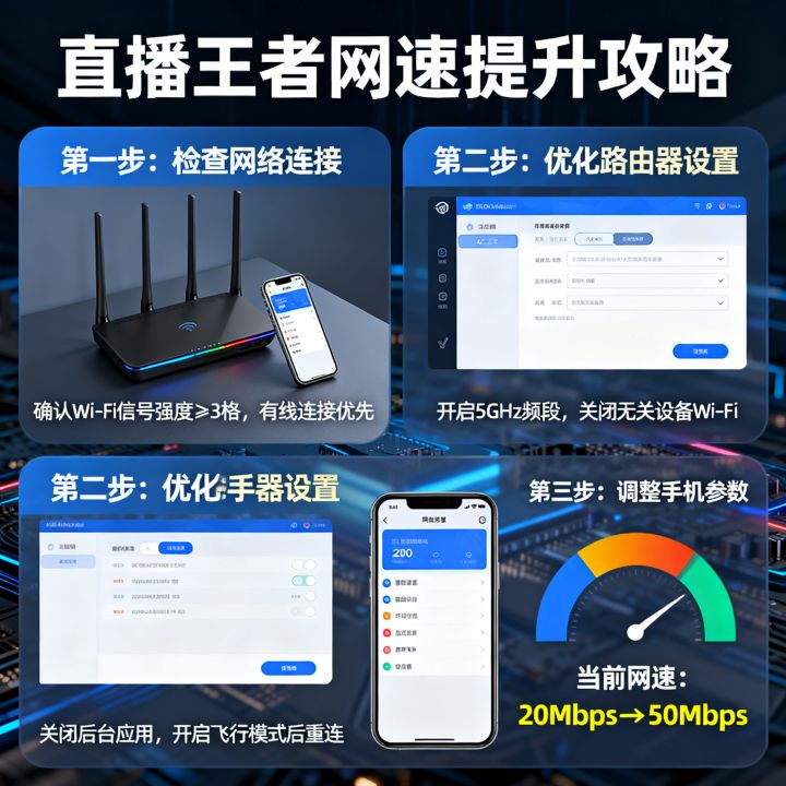 直播王者网速怎么提高