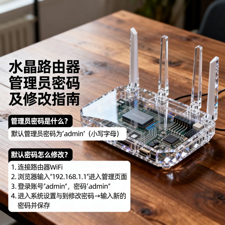 水晶路由器管理员密码是什么？默认密码怎么修改？