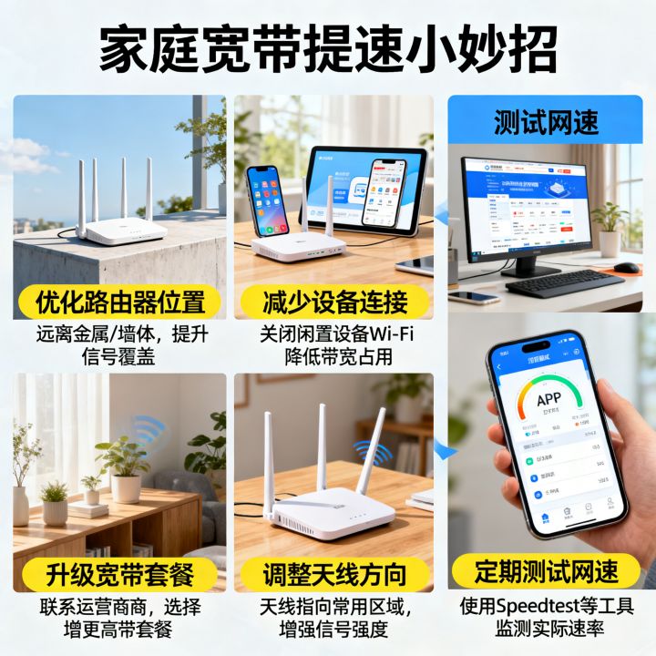 怎么可以增长网速呢，家庭宽带提速小妙招有哪些
