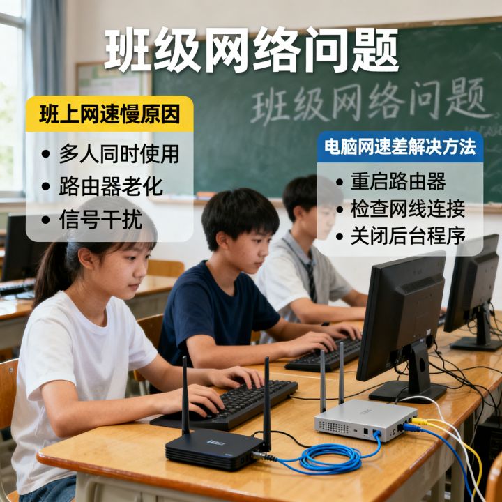 班上的人网速慢怎么办，为什么我电脑网速这么差？