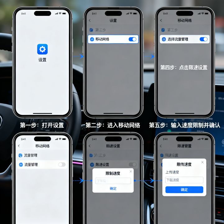 如何给手机限流网速？手机上网速度限制怎么设置？