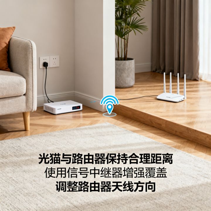 猫离自己很远网速慢怎么办，光猫放太远信号弱怎么解决？