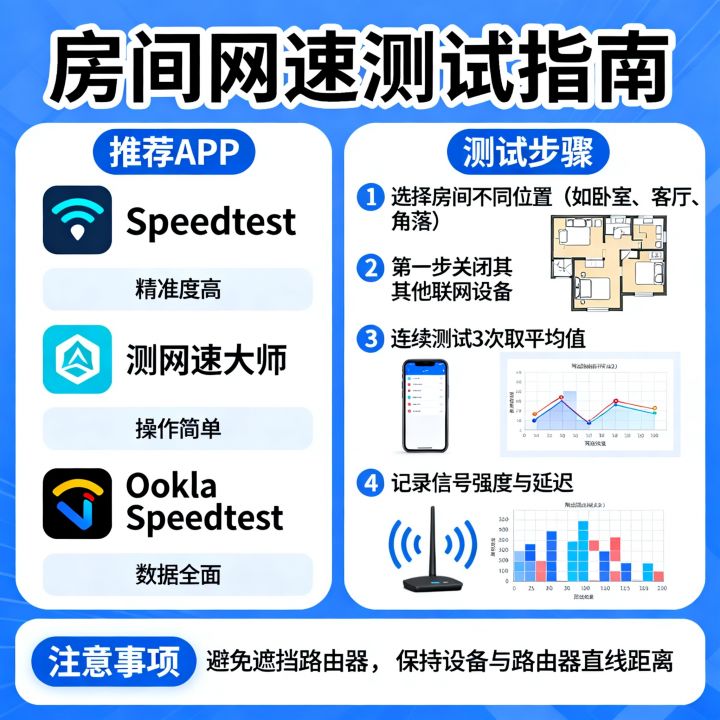 测房间网速的app哪个好用？怎么测房间网速最准确