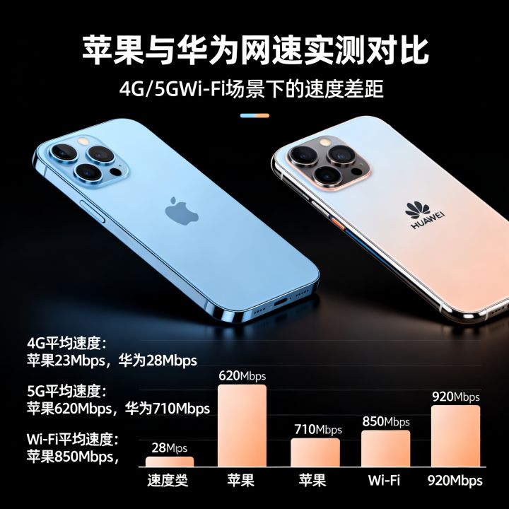 苹果和华为网速谁更快？实测数据告诉你差距有多大