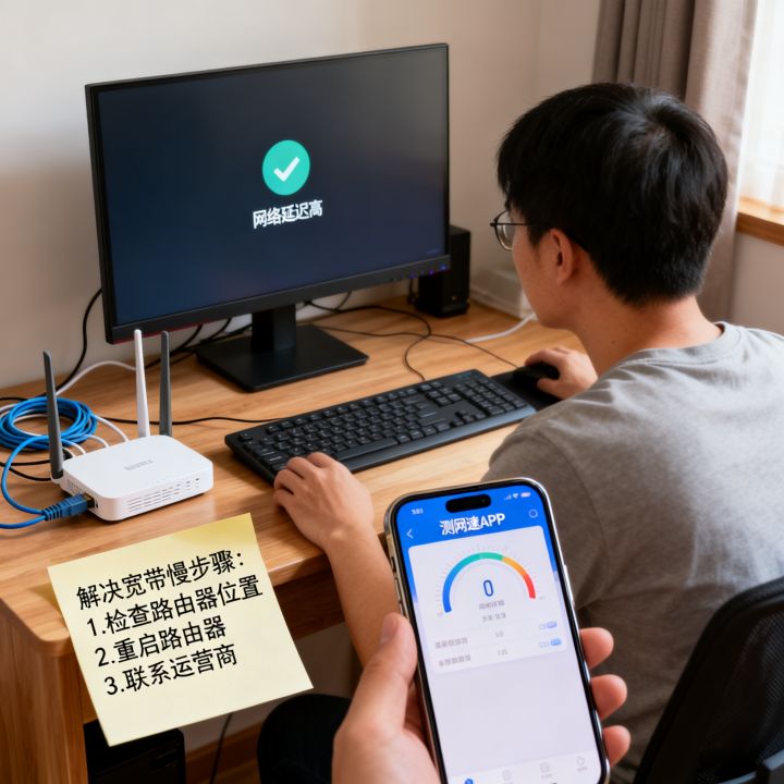 居家办公宽带网速太慢怎么办，宽带网速慢如何解决