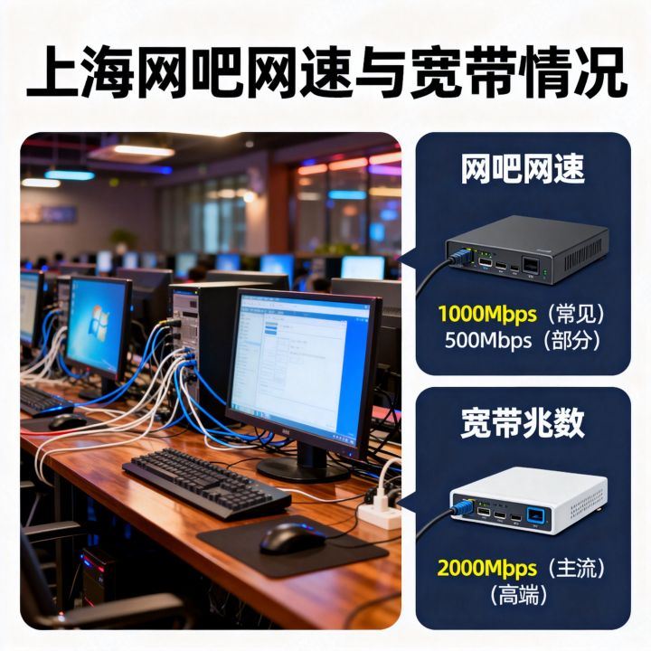 上海网吧网速是多少？网吧宽带一般多少兆