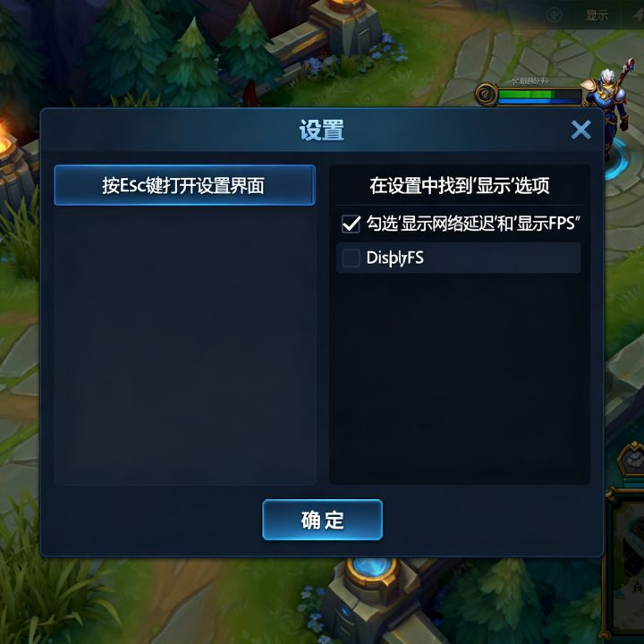 LOL查看网速按哪个键？英雄联盟怎么显示延迟和FPS？