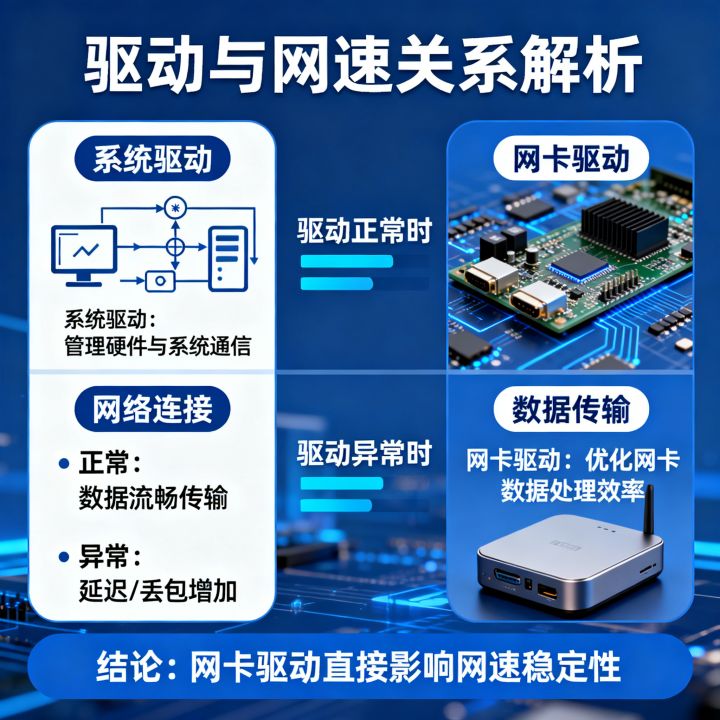 什么驱动会控制网速？网卡驱动会影响网速吗