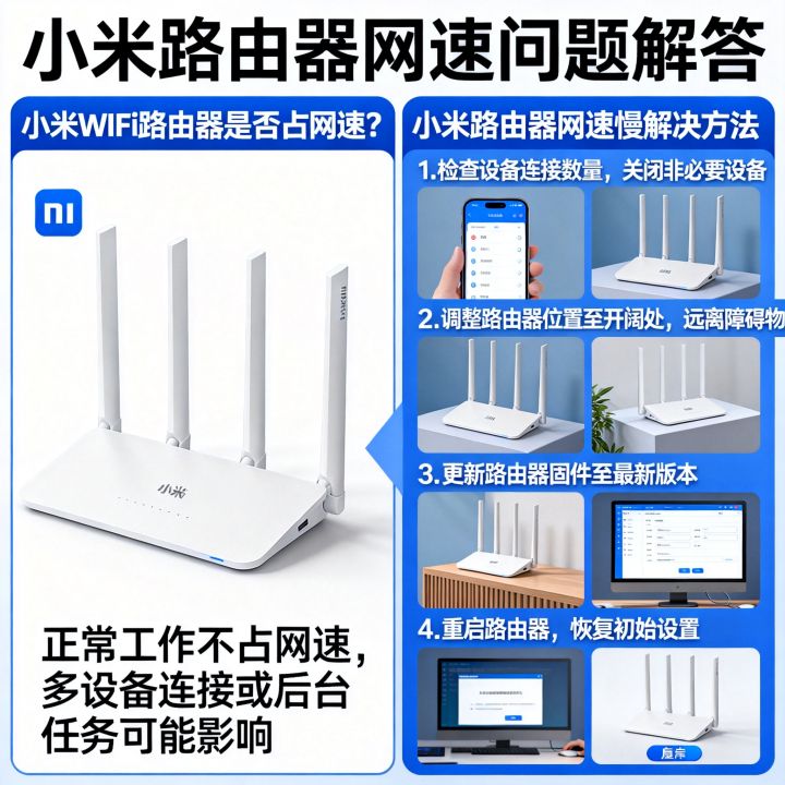 小米wifi路由器占网速吗，小米路由器网速慢怎么解决