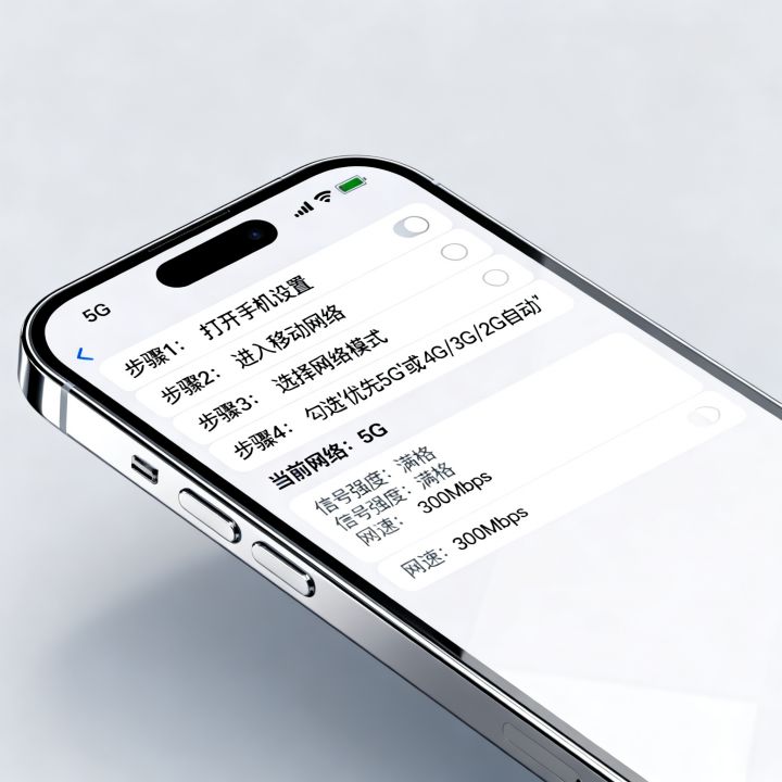网络选择如何锁定网速？手机怎么锁定5G/4G网速最快