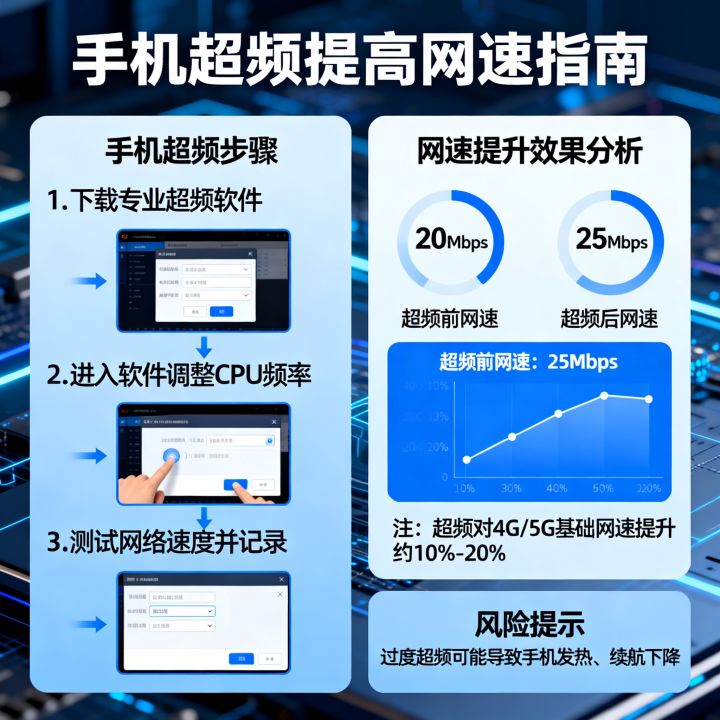 手机怎么超频提高网速，手机超频对网速提升大吗？