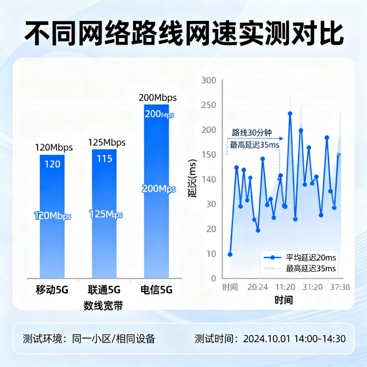 哪个路线网速最快，不同路线网速实测对比哪个更稳定流畅
