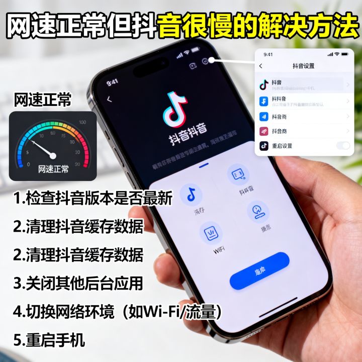 网速正常但抖音很慢是怎么回事?抖音加载慢的解决方法 网速正常但抖音很慢是怎么回事?抖音加载慢的解决方法