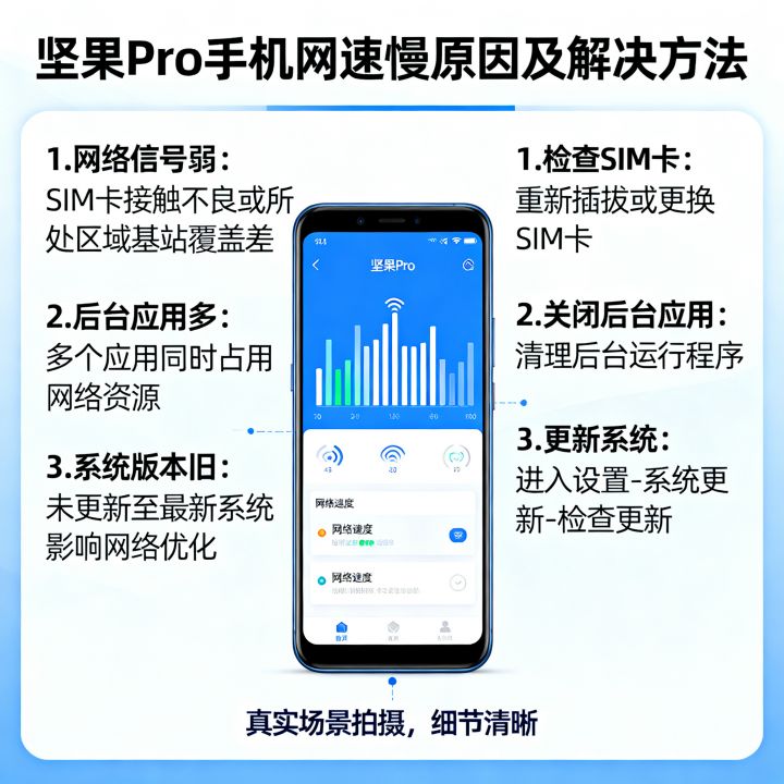 坚果pro手机网速慢怎么办，坚果pro网速慢是什么原因