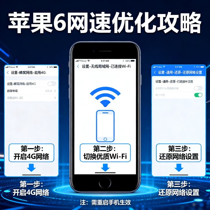 苹果6如何调高网速，网络优化方法有哪些？