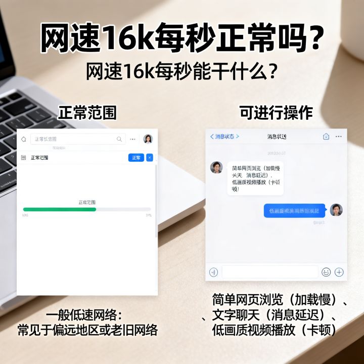 网速16k每秒正常吗？网速16k每秒能干什么？