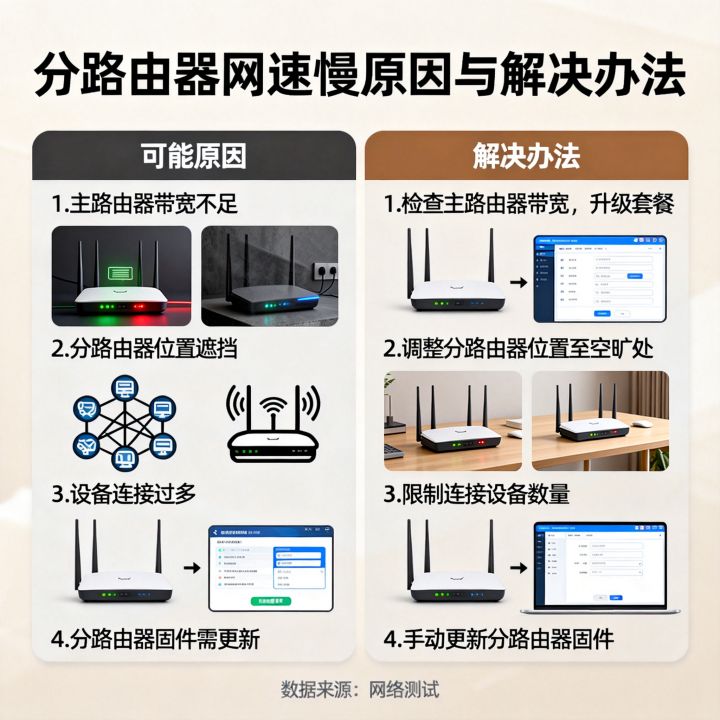 分路由网速突然慢了怎么回事？分路由器网速慢的解决办法