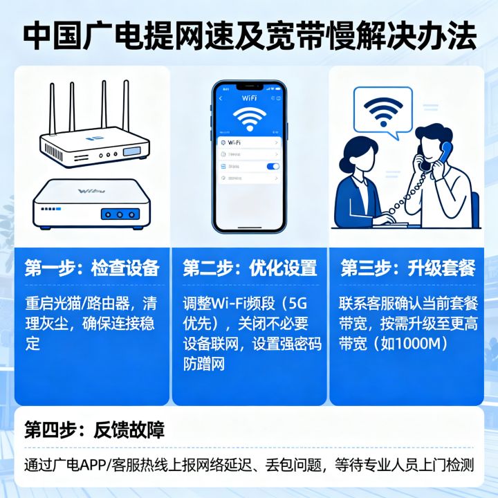 中国广电怎么提网速?广电宽带网速慢的解决办法有哪些? 中国广电怎么提网速?广电宽带网速慢的解决办法有哪些?