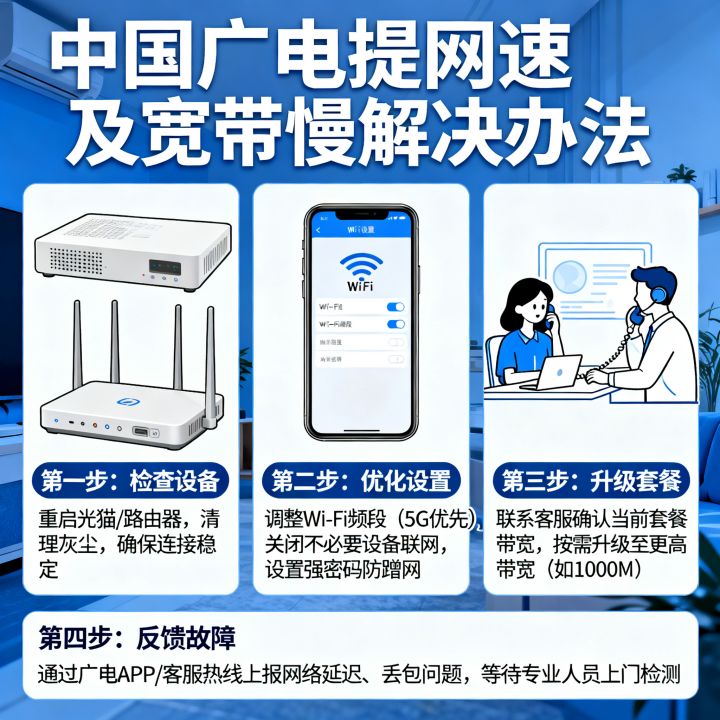 中国广电怎么提网速?广电宽带网速慢的解决办法有哪些? 中国广电怎么提网速?广电宽带网速慢的解决办法有哪些?