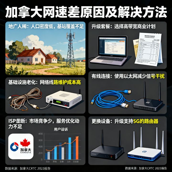 加拿大网速为什么这么差，加拿大网络慢怎么解决