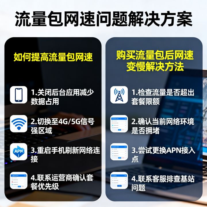流量包怎么提高网速，购买流量包后网速变慢怎么解决