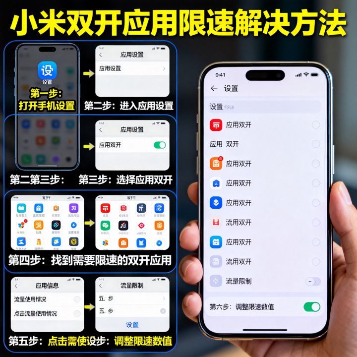 小米双开应用网速太慢怎么办？双开应用限速解决方法