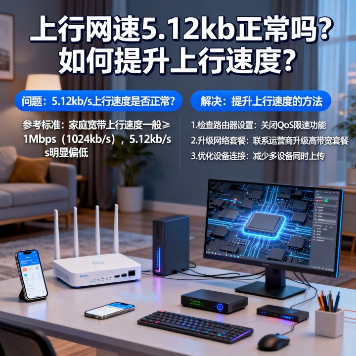 上行网速5.12kb正常吗，如何提升上行速度？