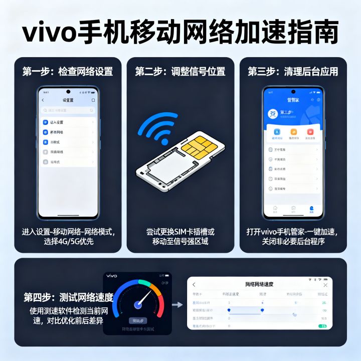 vivo怎么加快移动网速？vivo手机移动网络慢怎么办