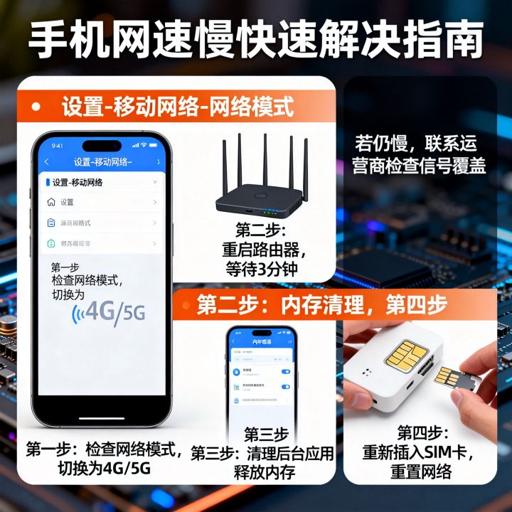 手机慢怎样设置网速，手机网速慢怎么解决最快