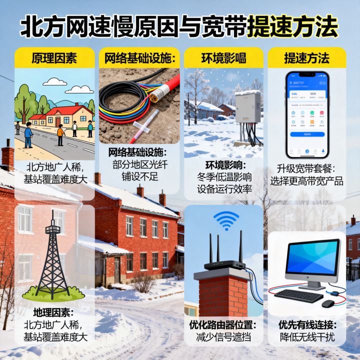 北方网速为什么这么慢，宽带提速方法有哪些？
