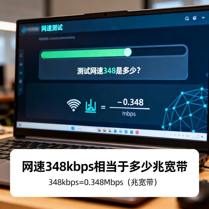 测试网速348是多少？网速348kbps相当于多少兆宽带