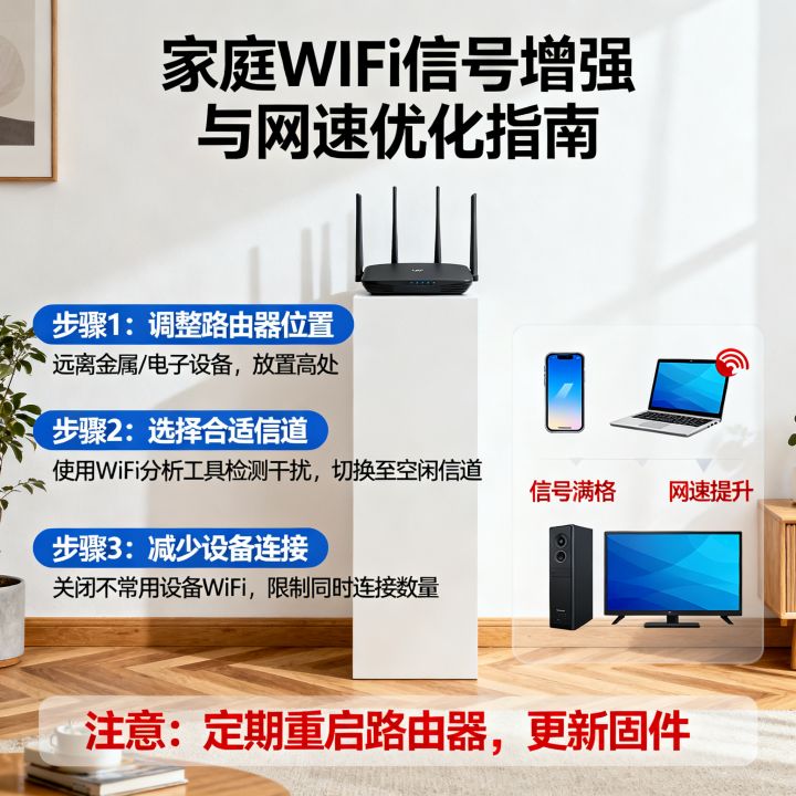 家庭wf网速怎样增强，怎么解决家里wifi信号差网速慢？