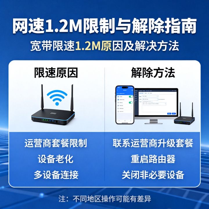 网速1.2m限制是怎么回事，宽带限速1.2M怎么解除