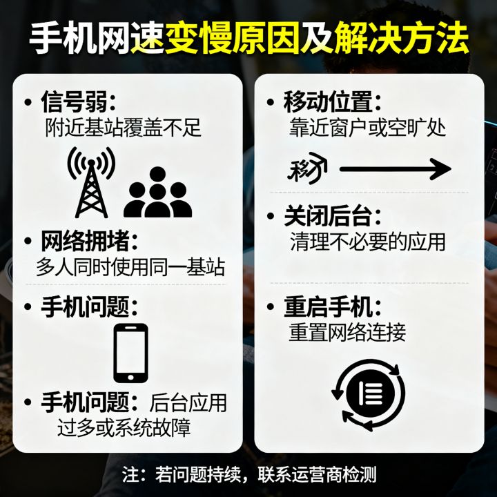 最近的手机网速为什么突然变慢了，手机网速慢怎么解决？