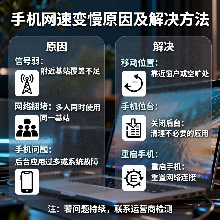 最近的手机网速为什么突然变慢了，手机网速慢怎么解决？