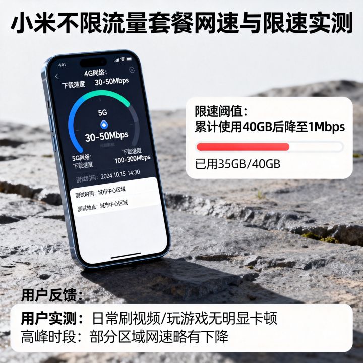 小米不限流量网速到底怎么样？小米不限流量套餐限速吗