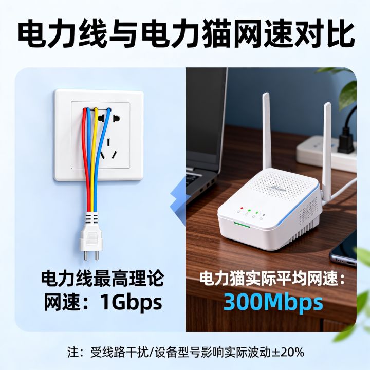 电力线网速最高多少？电力猫实际网速能达到多少