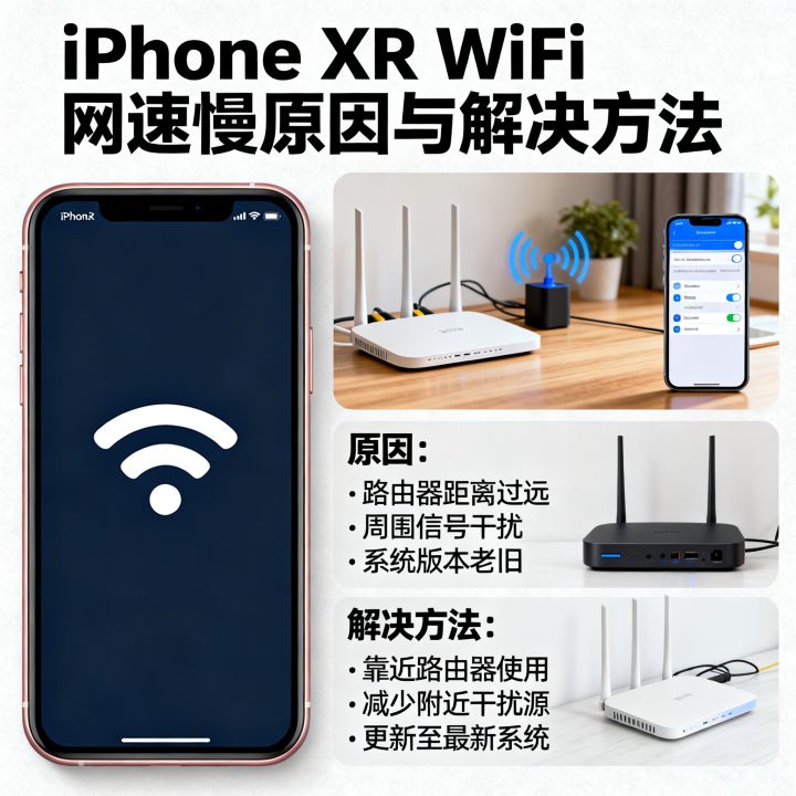 iPhone XR WiFi网速慢是什么原因？XR连WiFi网速慢怎么解决