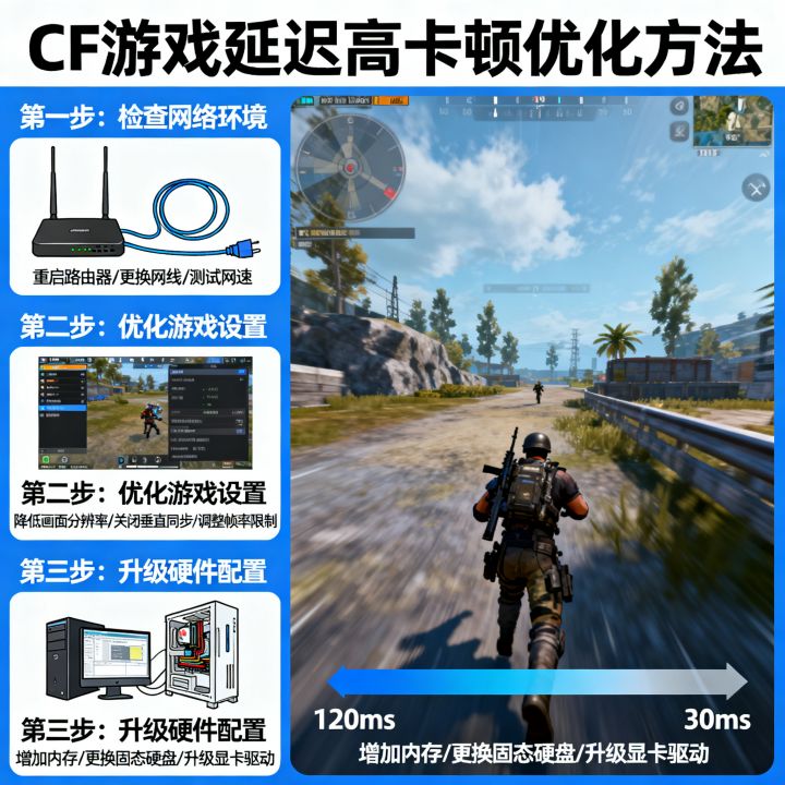 cf网速延迟怎么解决，CF游戏延迟高卡顿的优化方法