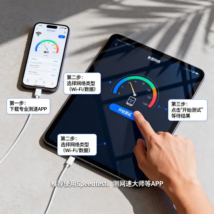手机平板怎么测网速，手机测网速最准确的方法是什么