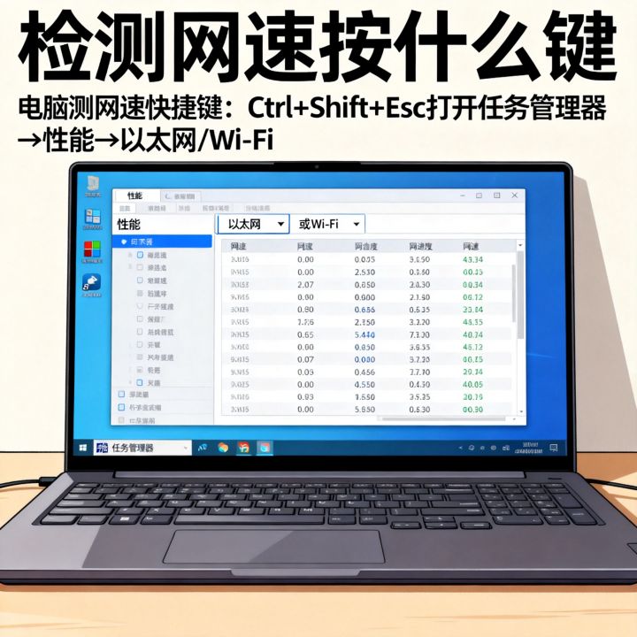 检测网速按什么键，电脑测网速快捷键是什么
