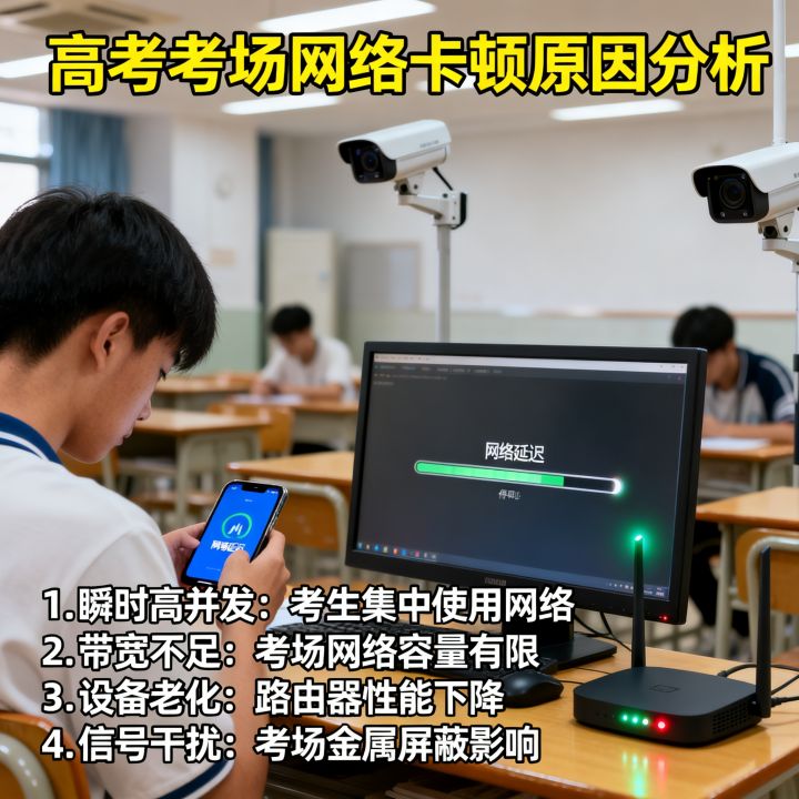 高考网速怎么慢，为什么高考考场网络卡顿严重？