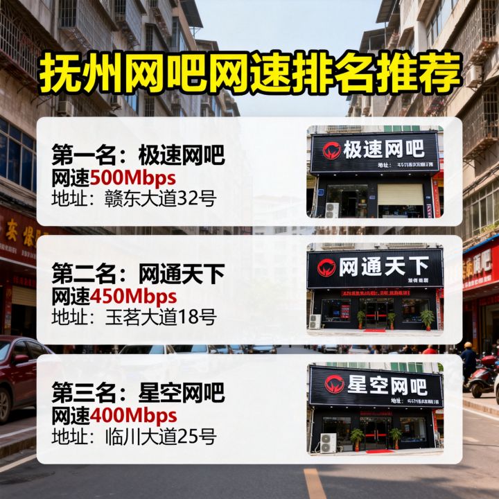 抚州哪个网吧网速最快？抚州网吧网速排名推荐