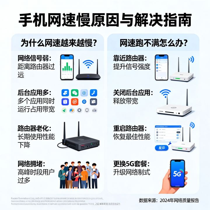手机网速跑不满怎么办,为什么手机网速越来越慢? 手机网速跑不满怎么办,为什么手机网速越来越慢?