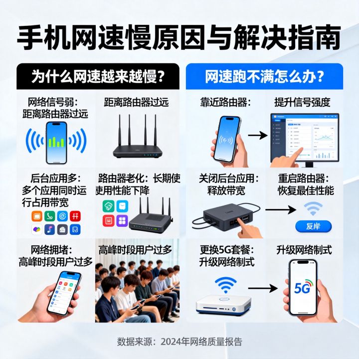手机网速跑不满怎么办,为什么手机网速越来越慢? 手机网速跑不满怎么办,为什么手机网速越来越慢?